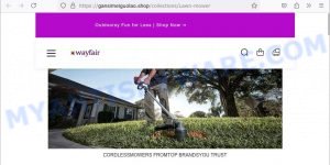 Gansimeiguolao.shop fake Wayfair sale scam