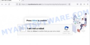 Inputblacksorts.com virus I am not a robot scam