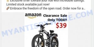 Jlwerg.com Amazon Clearance Sale scam ads