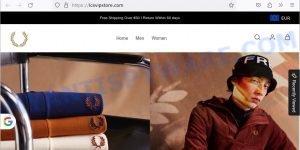 Lcsvipstore.com fake Fred Perry sale scam