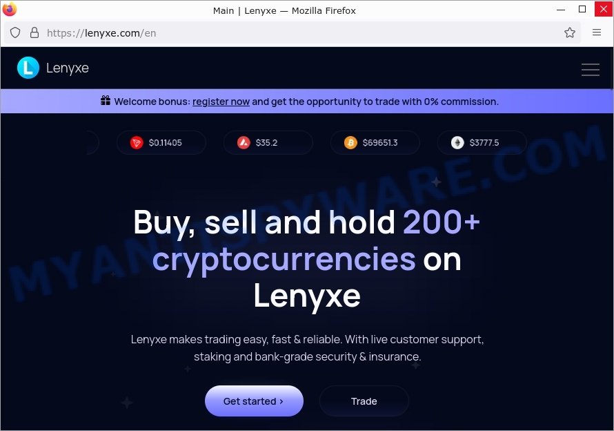 Lenyxe.com crypto scam