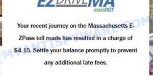 Massachusetts EZ-Pass Text Scam