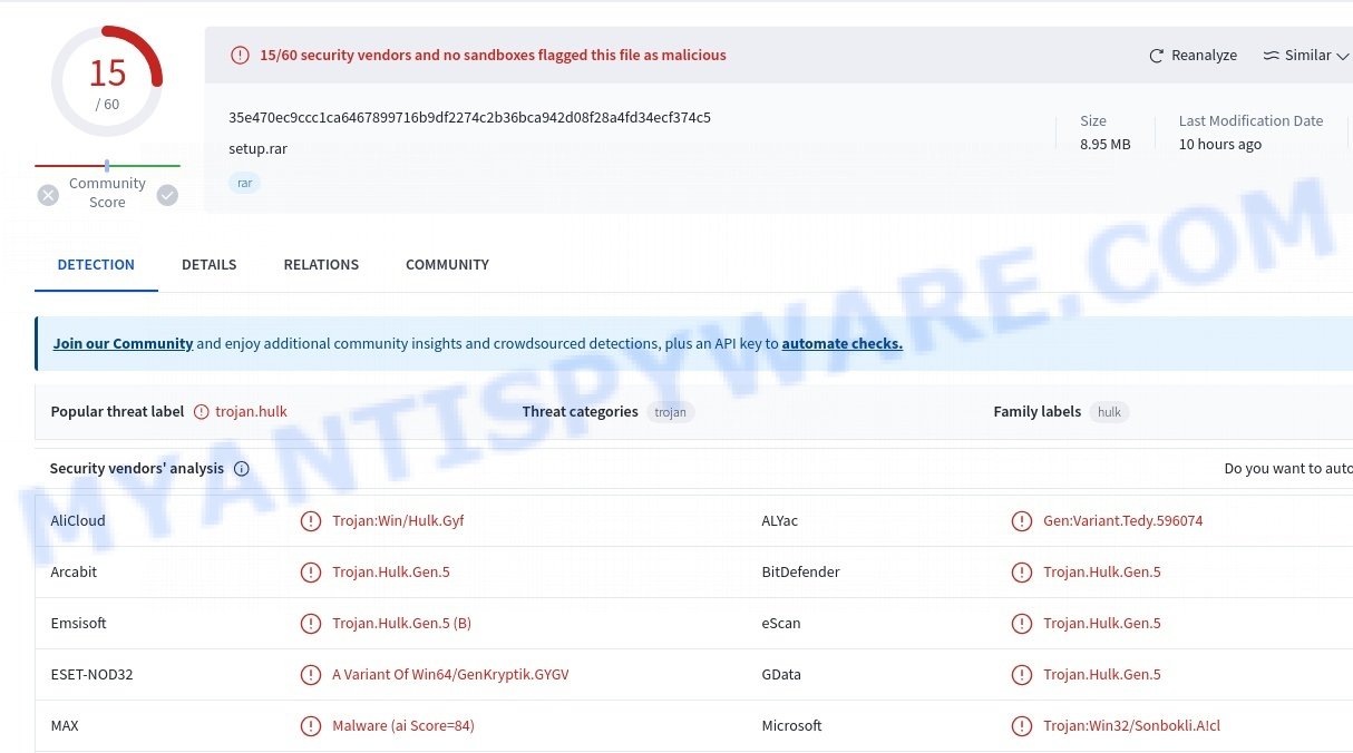 Mixability malware