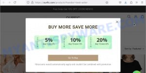 Ourfic.com fake Charles Tyrwhitt scam