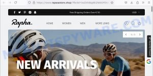 Rapasastore.shop fake Rapha sale scam