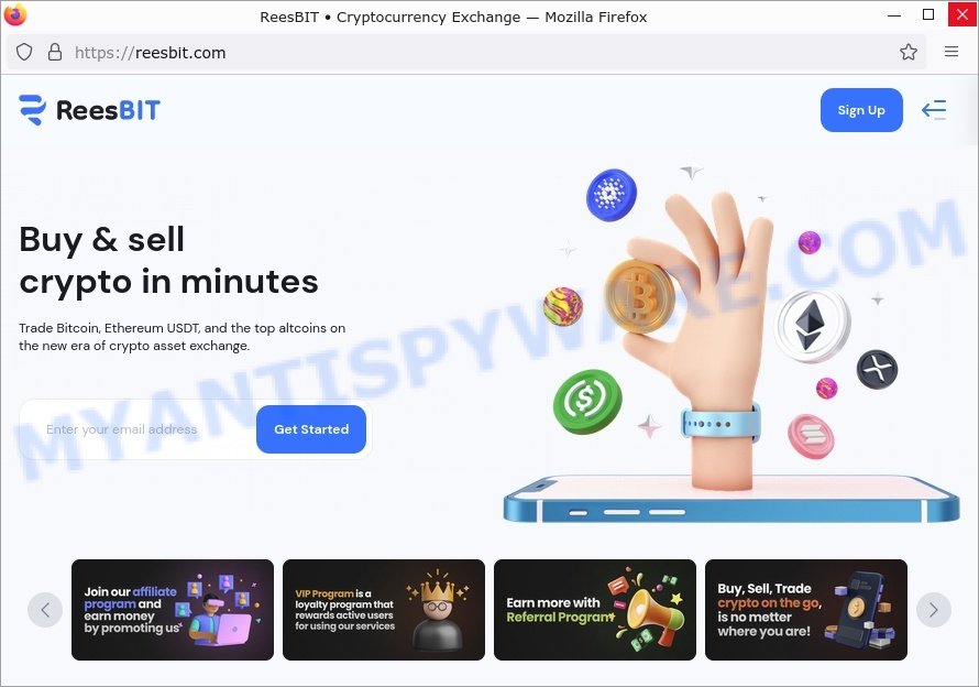 ReesBIT fake Cryptocurrency Exchange scam
