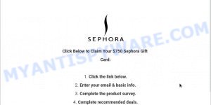 Sephhaul.com Sephora Product Reviewer Scam