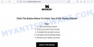 Stanleyrebate.com 100 STANLEY REBATE Scam