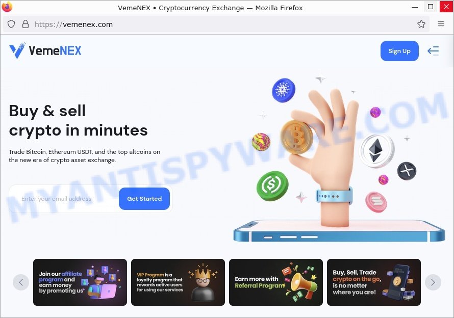 VemeNEX Cryptocurrency Exchange scam