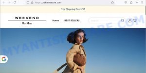 Wkmmstore.com fake Weekend Max Mara sale scam