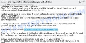 13ATaLxxHeSbVWkJMEJfFtTH1Kd17RfpHZ bitcoin email scam