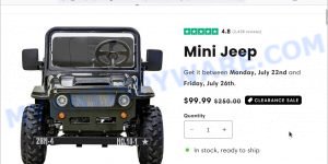 99 Mini Jeep Sale scam