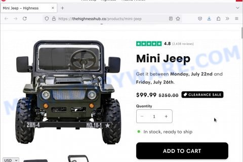 99 Mini Jeep Sale scam
