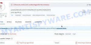 AdsExhaust adware - trojan downloader