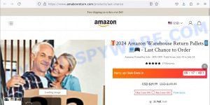 Amaboxreturn.com fake 2024 Amazon Warehouse Return Pallets sale scam