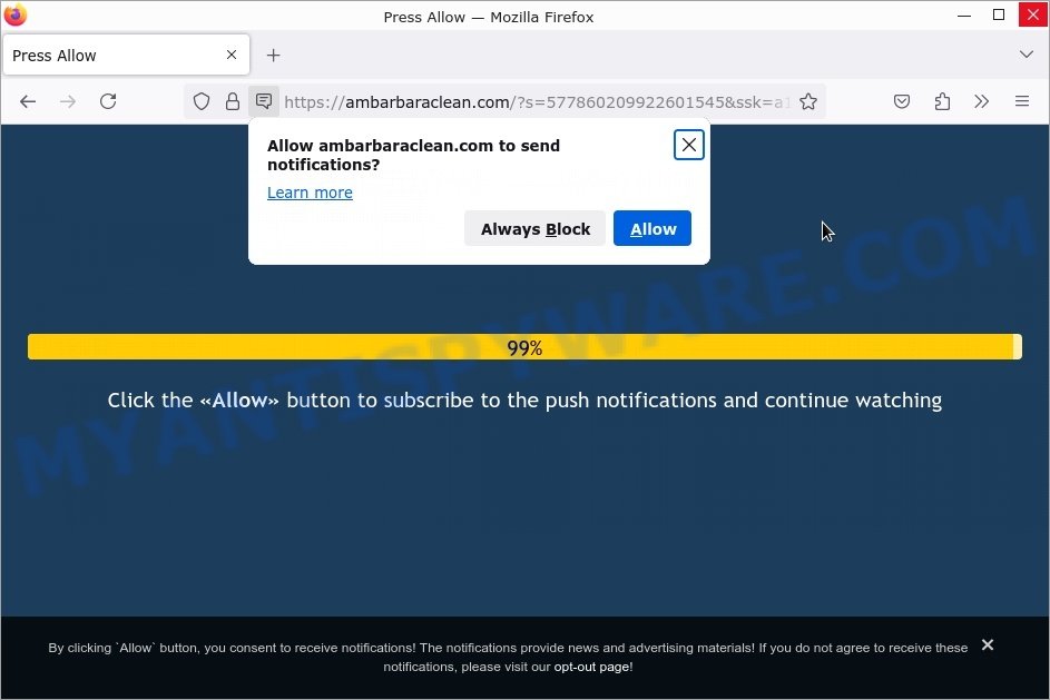 How to remove Ambarbaraclean.com pop-up ads