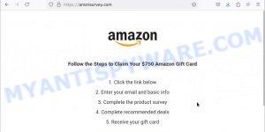 Amznsurvey.com fake Amazon Product Review scam