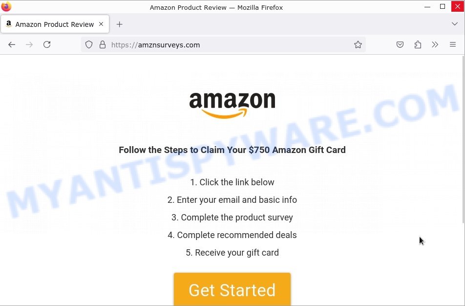 Amznsurveys.com Amazon Product Review scam