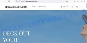 Ariatwestern.com Ariat scam fake desktop page