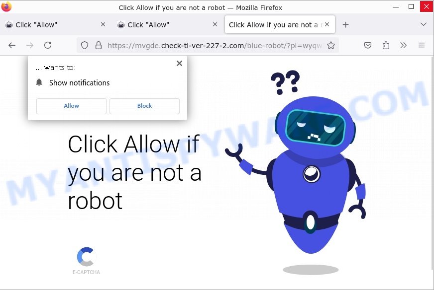 Check-tl-ver-227-2.com Click Allow if you are not a robot Scam