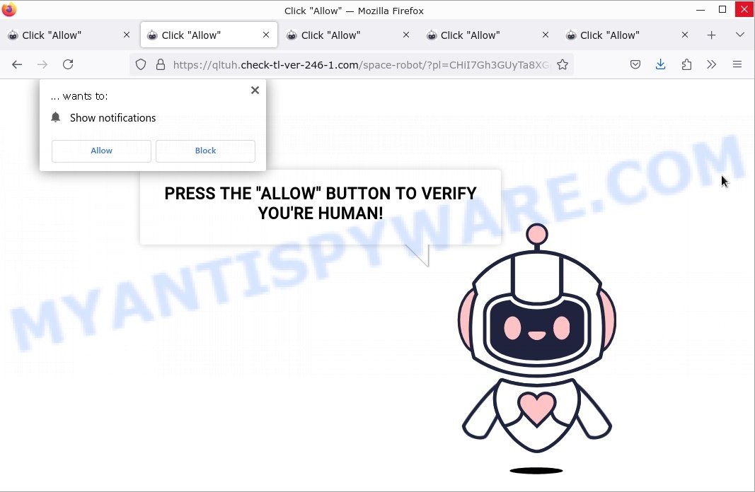 Check-tl-ver-246-1.com Click Allow scam virus