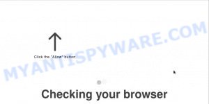 Greenstepcherry.com virus Checking your browser scam
