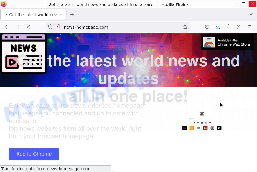 NewsHomePage extension (Virus Removal Guide) Search Engine Fix