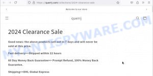 Querrj.com fake SHEIN sale scam