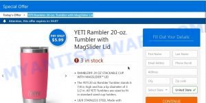 Radicalsmartsavings.com YETI Rambler 20-oz. Tumbler scam