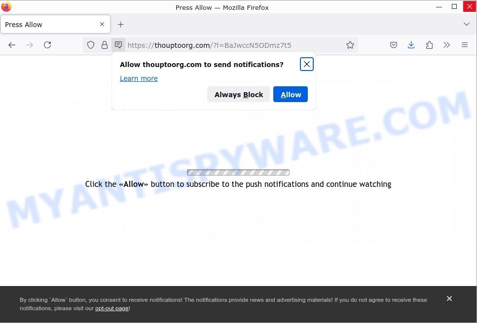 Thouptoorg.com click Allow scam
