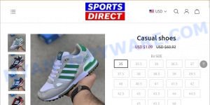 Ticko.shop fake Sports Direct sale scam