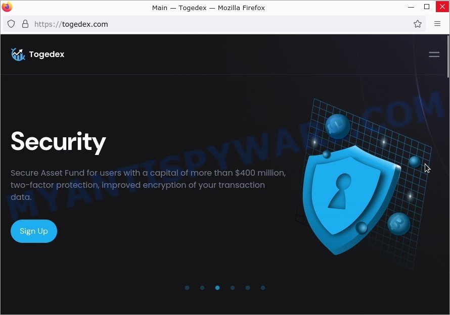 Togedex.com crypto scam