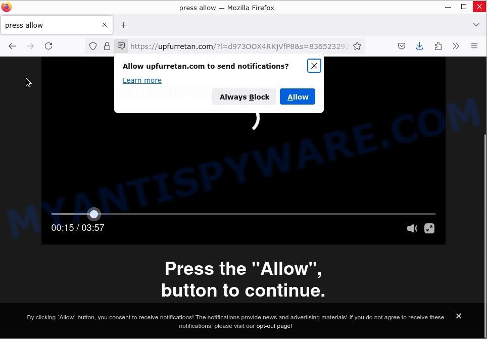 How to remove Upfurretan.com pop-up ads