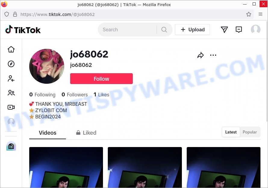 Zylobit.com MRBEAST tiktok promo code scam