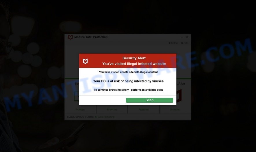 primewallsecurity.co.in mcafee popup scam