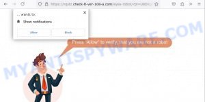 Check-tl-ver-108-a.com virus Press Allow scam