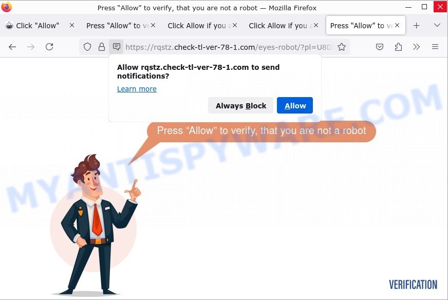 Check-tl-ver-78-1.com virus click allow scam