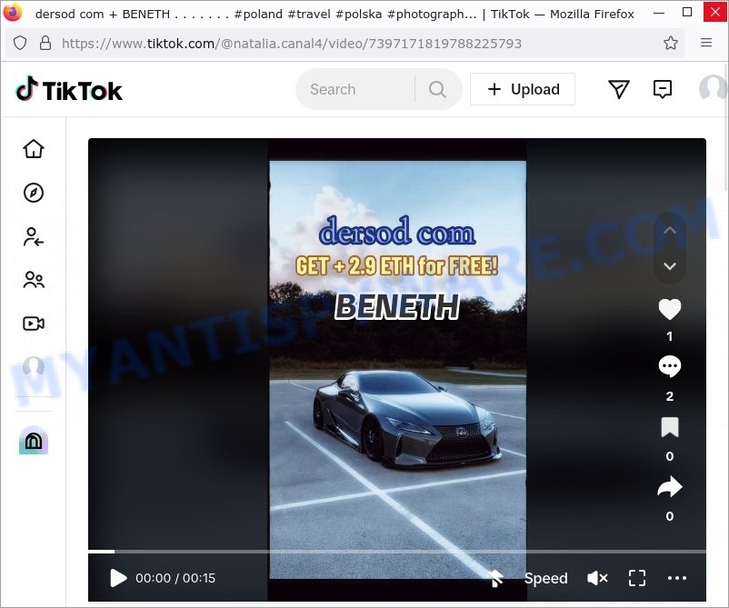 Dersod.com tiktok promo code scam