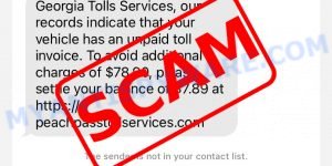 Georgia Tolls Services Text Scam