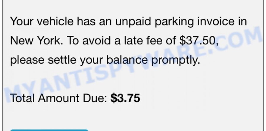 Nycitypayparking.com text scam