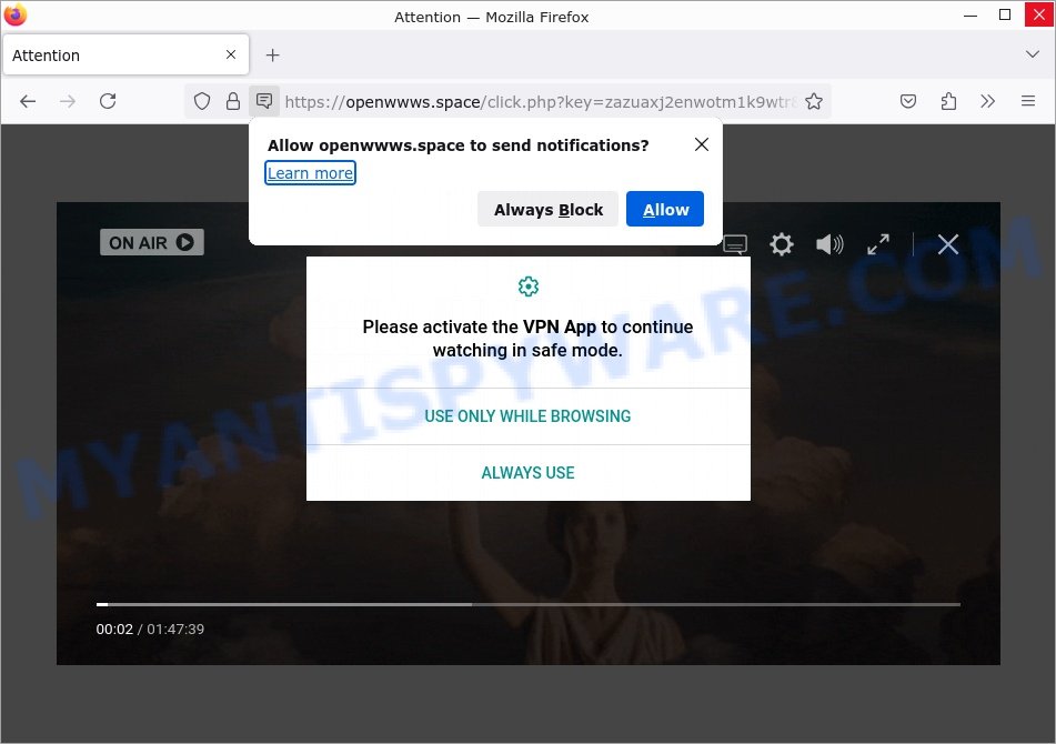 How to remove Openwwws.space pop-up ads