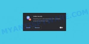 malicious Fake Online Security Chrome Extension