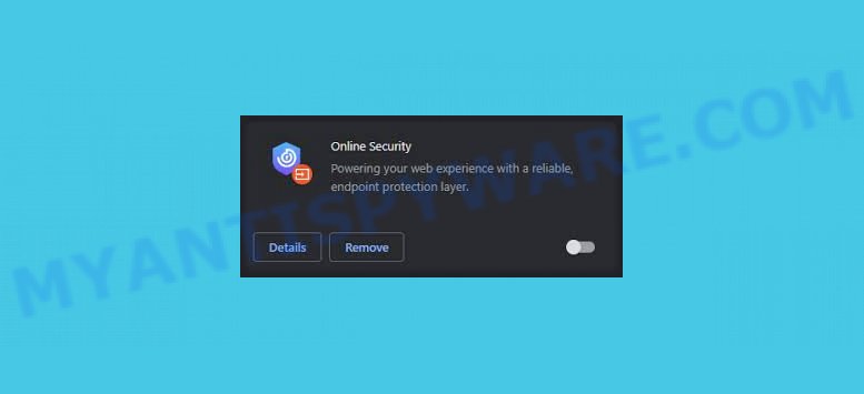 malicious Fake Online Security Chrome Extension