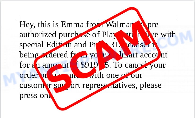 Walmart PlayStation 5 Order Scam